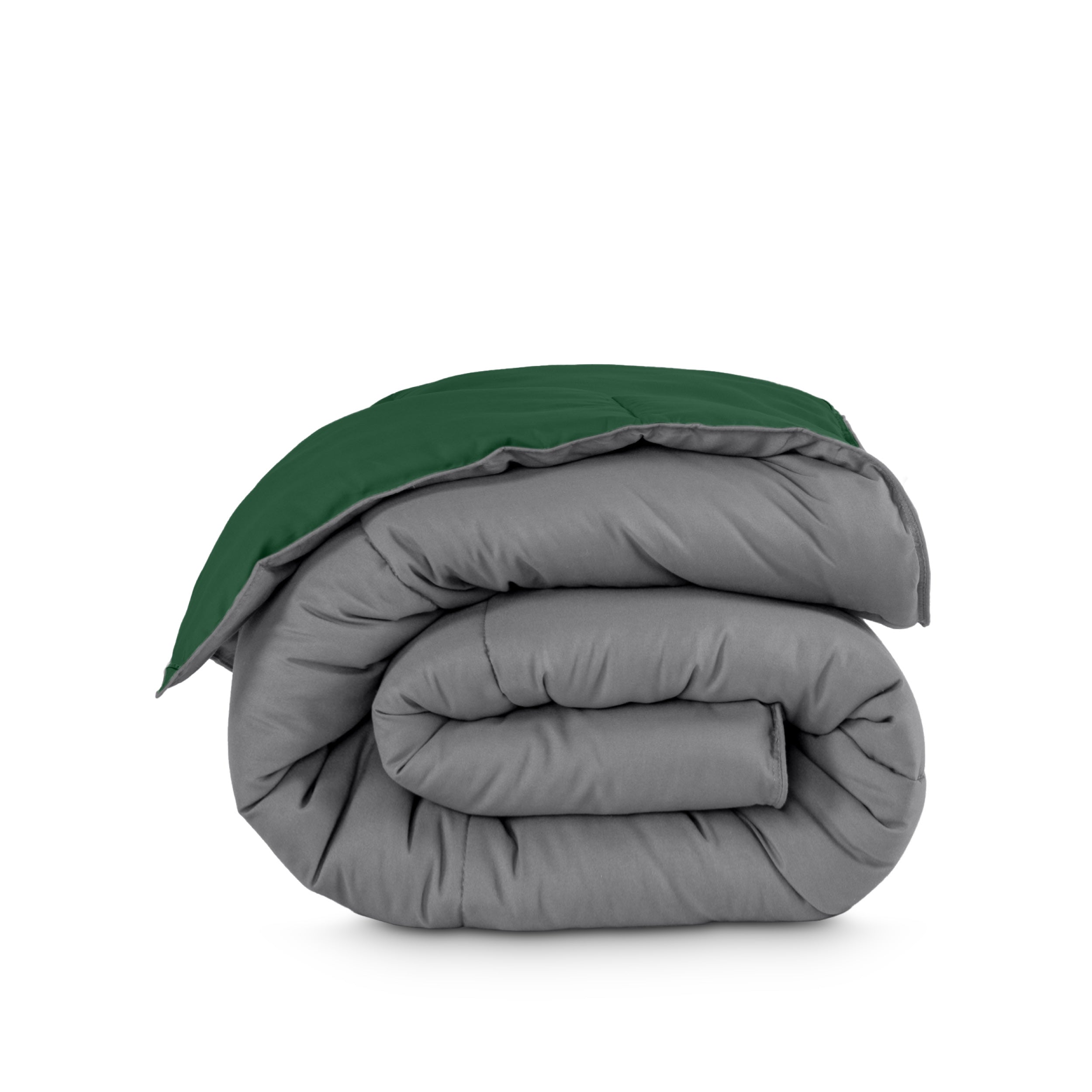 Reversible comforter folded
