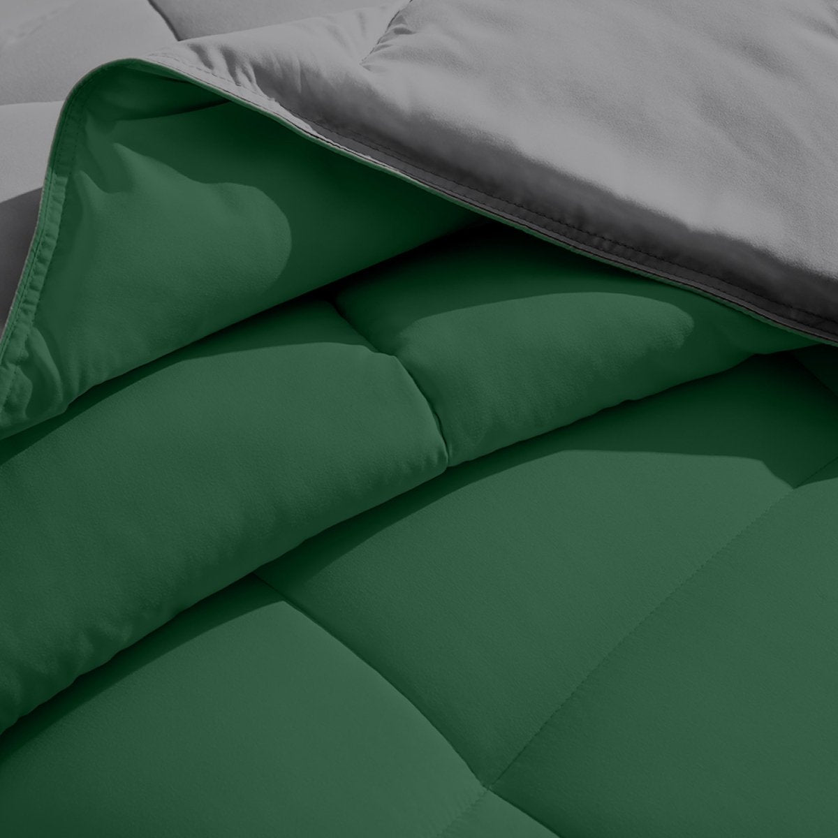 Close-up of a comforter with a soft texture