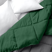 Comforter with a different color on each side