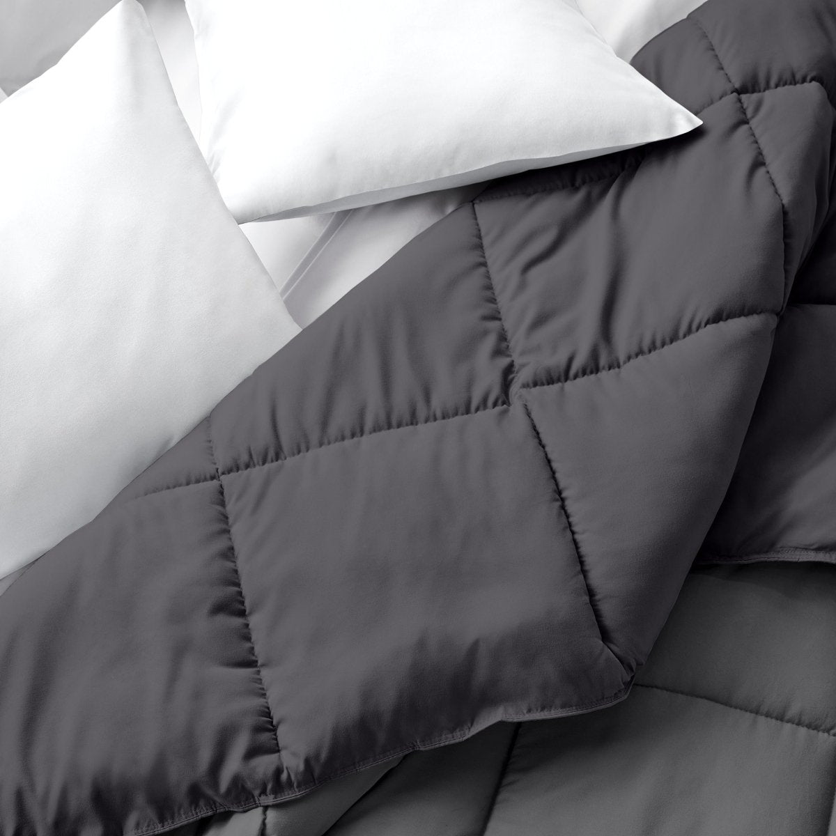 Comforter with a different color on each side