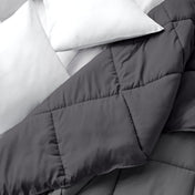 Comforter with a different color on each side