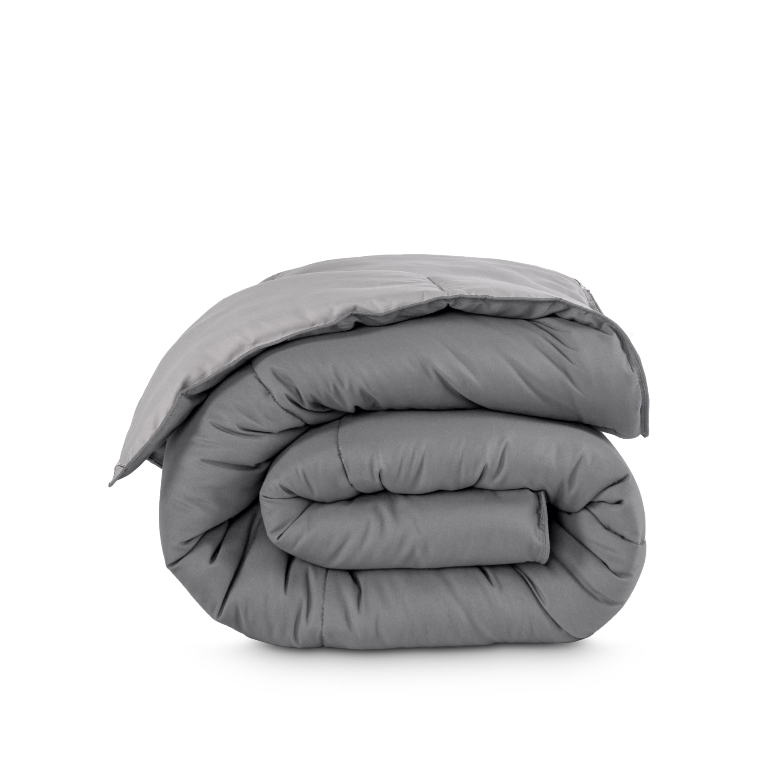 Reversible comforter folded