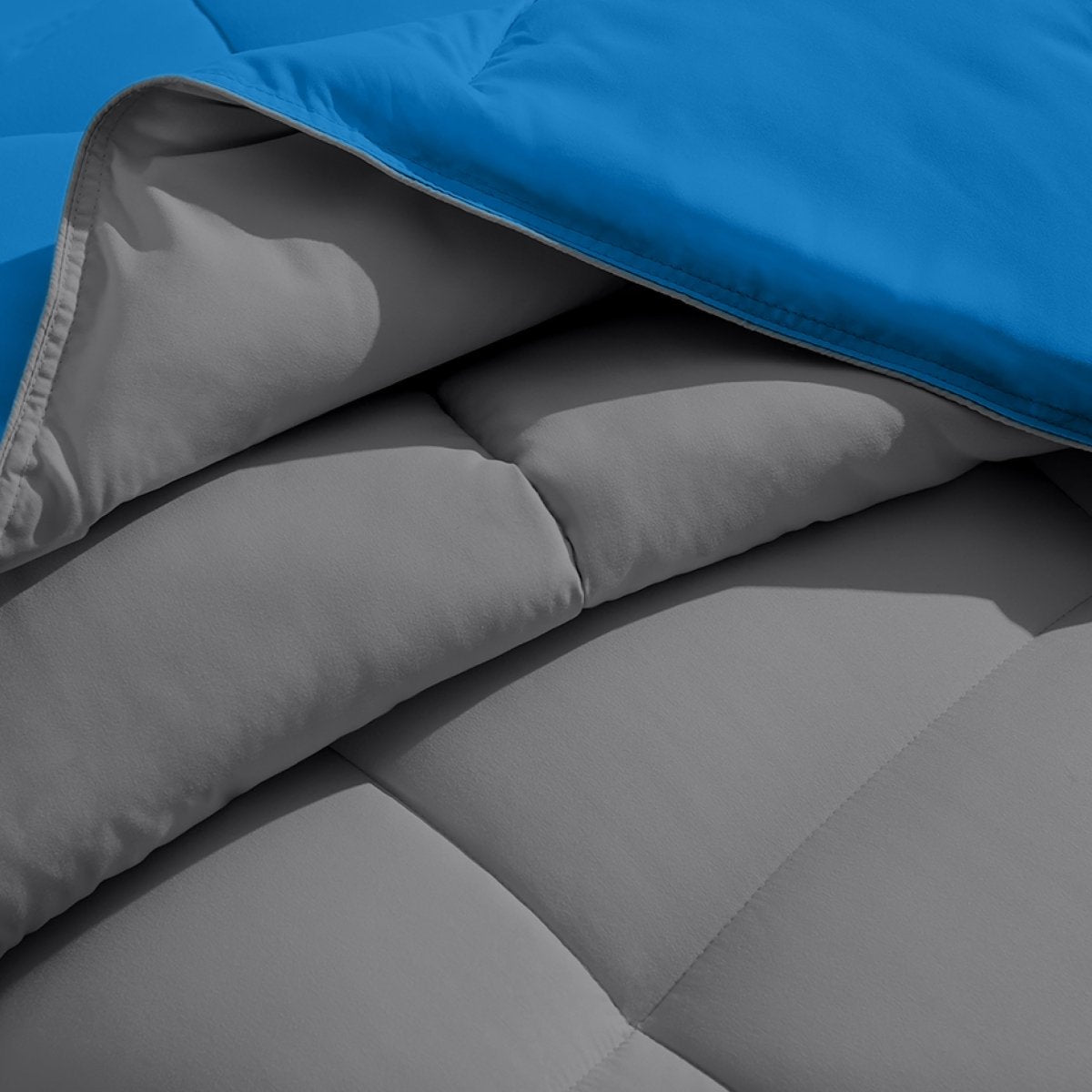 Close-up of a comforter with a soft texture