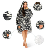 Person wearing a Bare Homey with close-up inserts on a white background