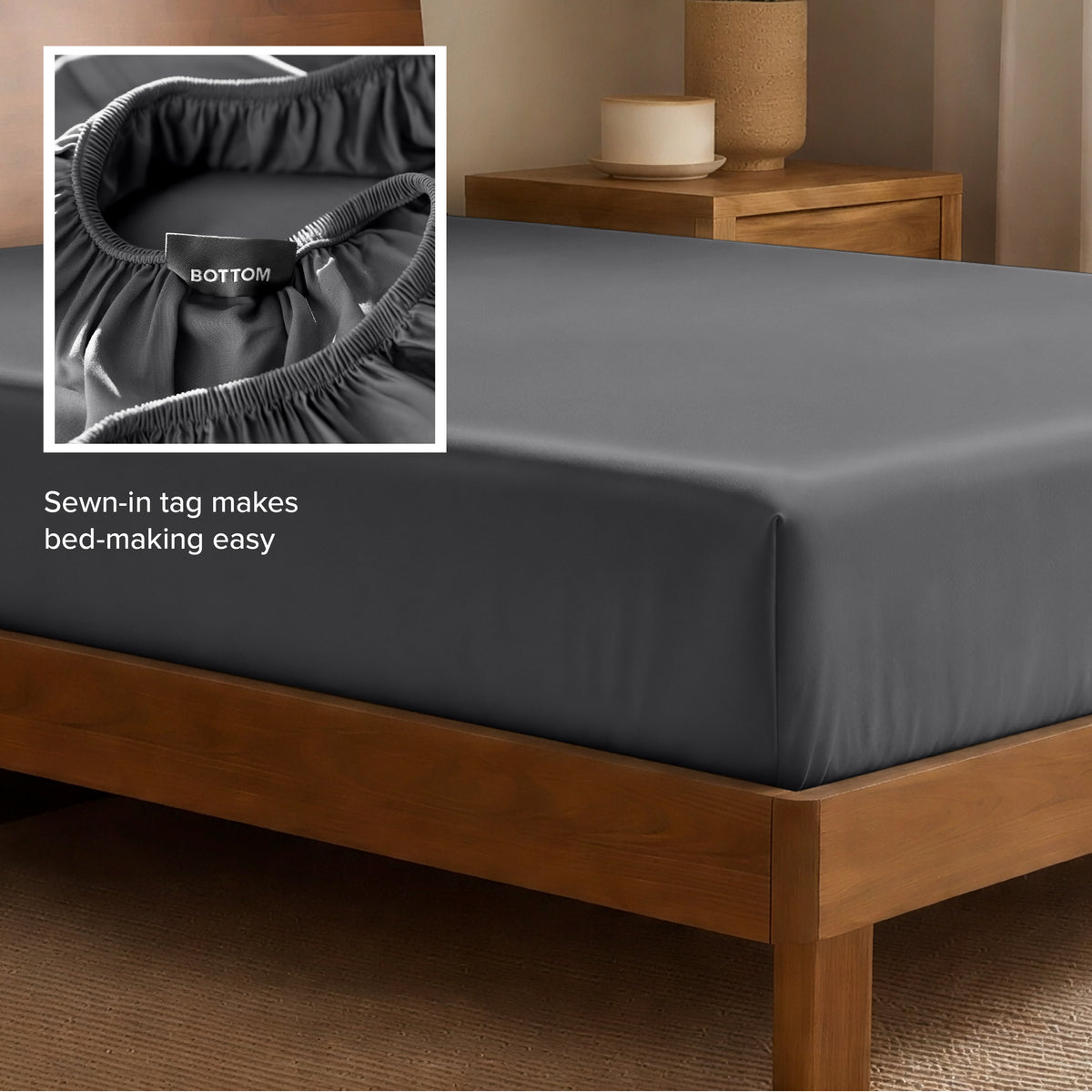 Rayon From Bamboo Fitted Sheet - Bare Home
