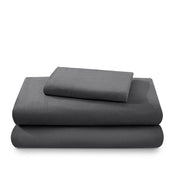 A neatly arranged set of flannel sheets