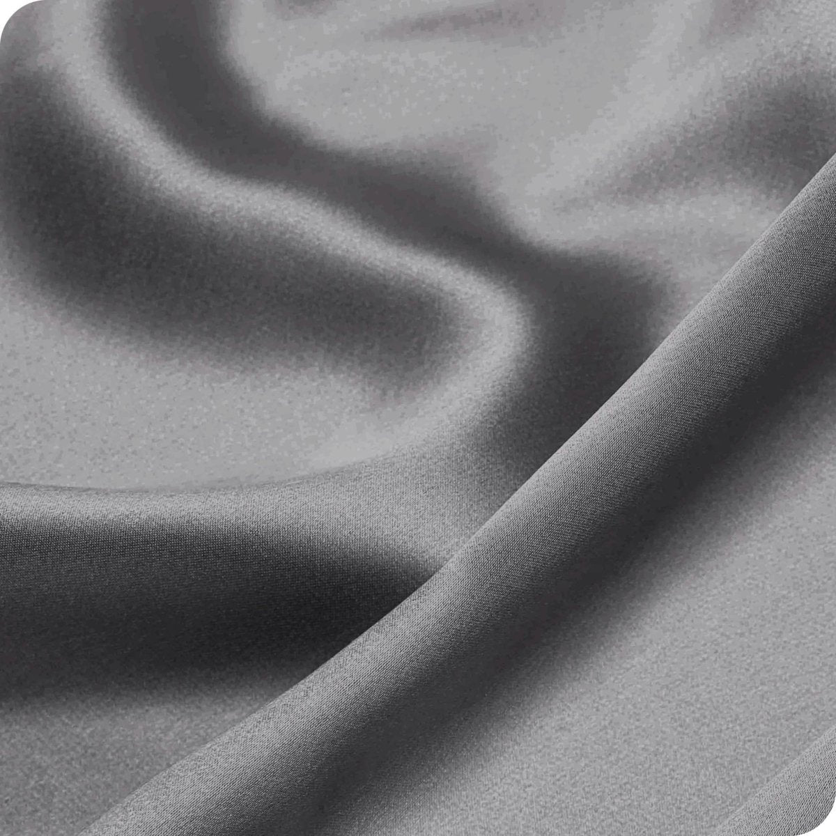 Close up of a silk pillowcase
