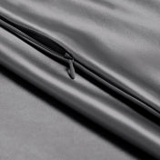 Close-up of pillowcase with zipper closure