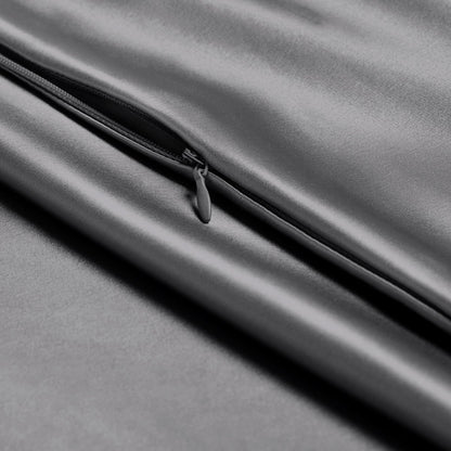 Close-up of pillowcase with zipper closure
