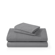 Washed sheet set folded and stacked