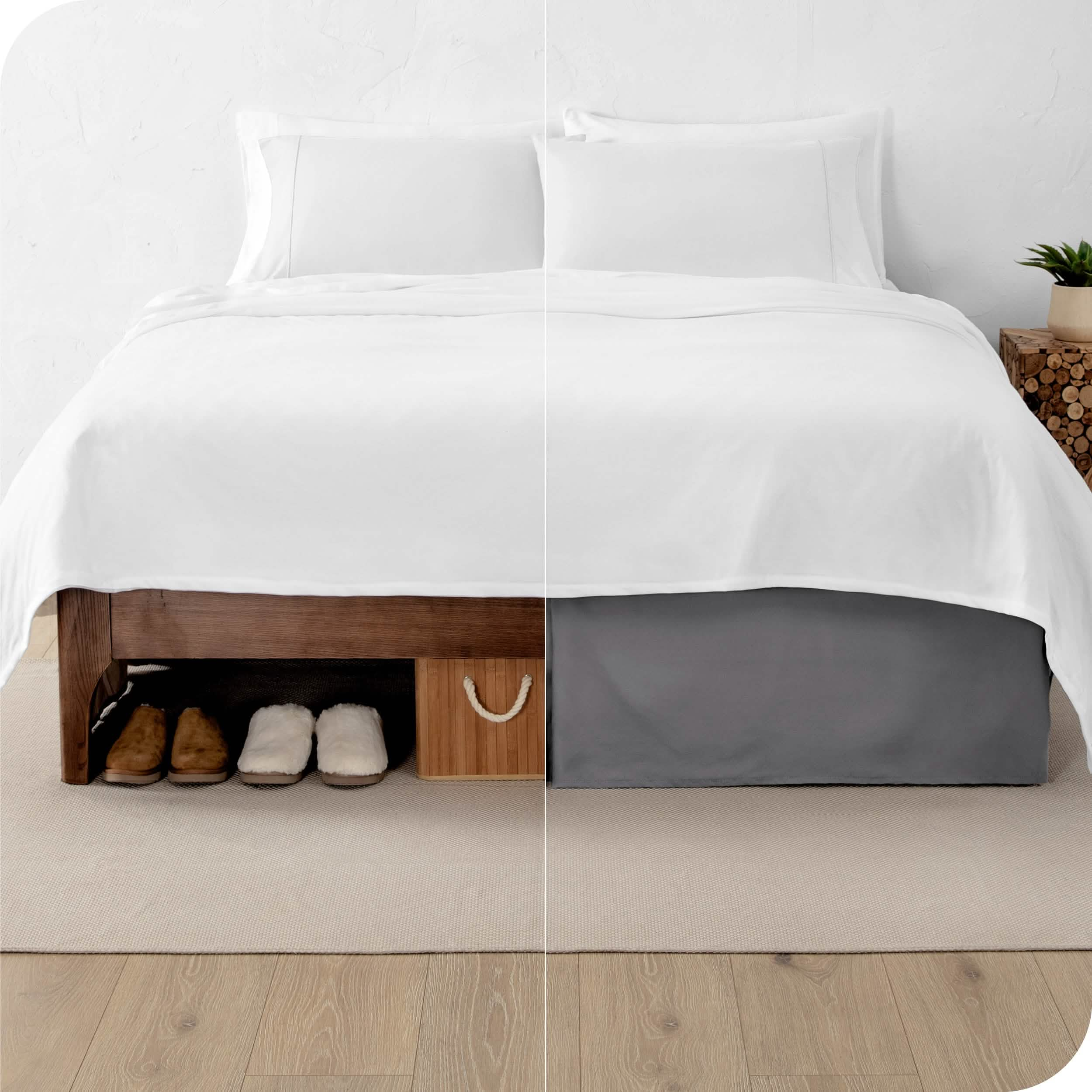 New WIlliams-Sonoma CHAMBERS CAL KING Bed skirt WHITE deals 14