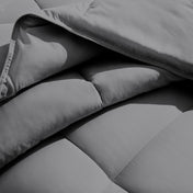Close-up of a microfiber duvet insert