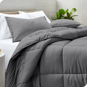 Down Alternative Box Stitch Comforter Set