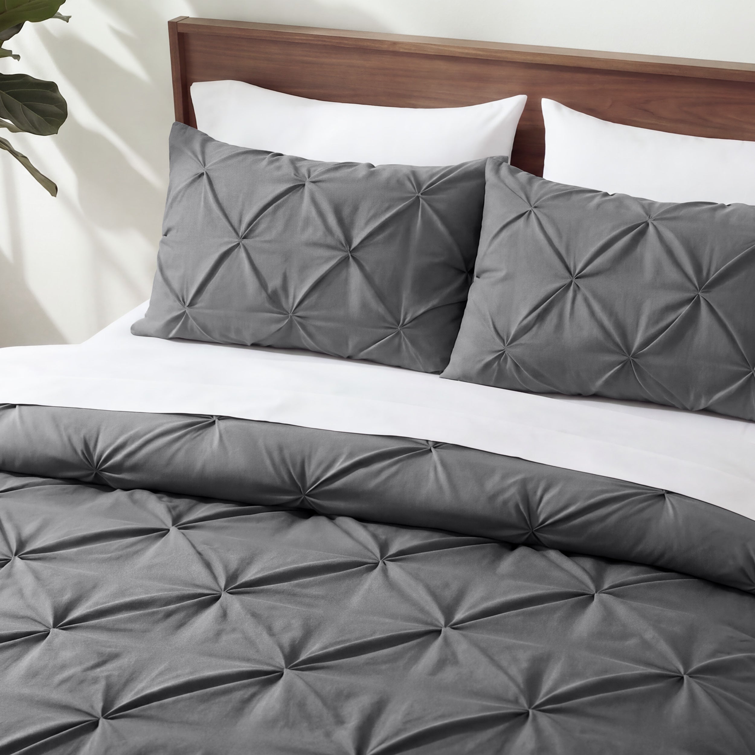 Ultra Soft Down Alternative Pintuck Comforter Set - Lightweight