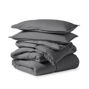 Comforter set folded and stacked