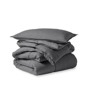 Comforter set folded and stacked