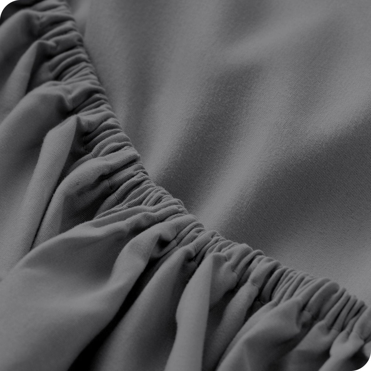 Close-up of fitted sheet