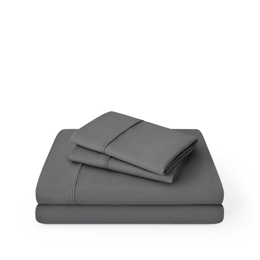 Grey sheet set folded and stacked
