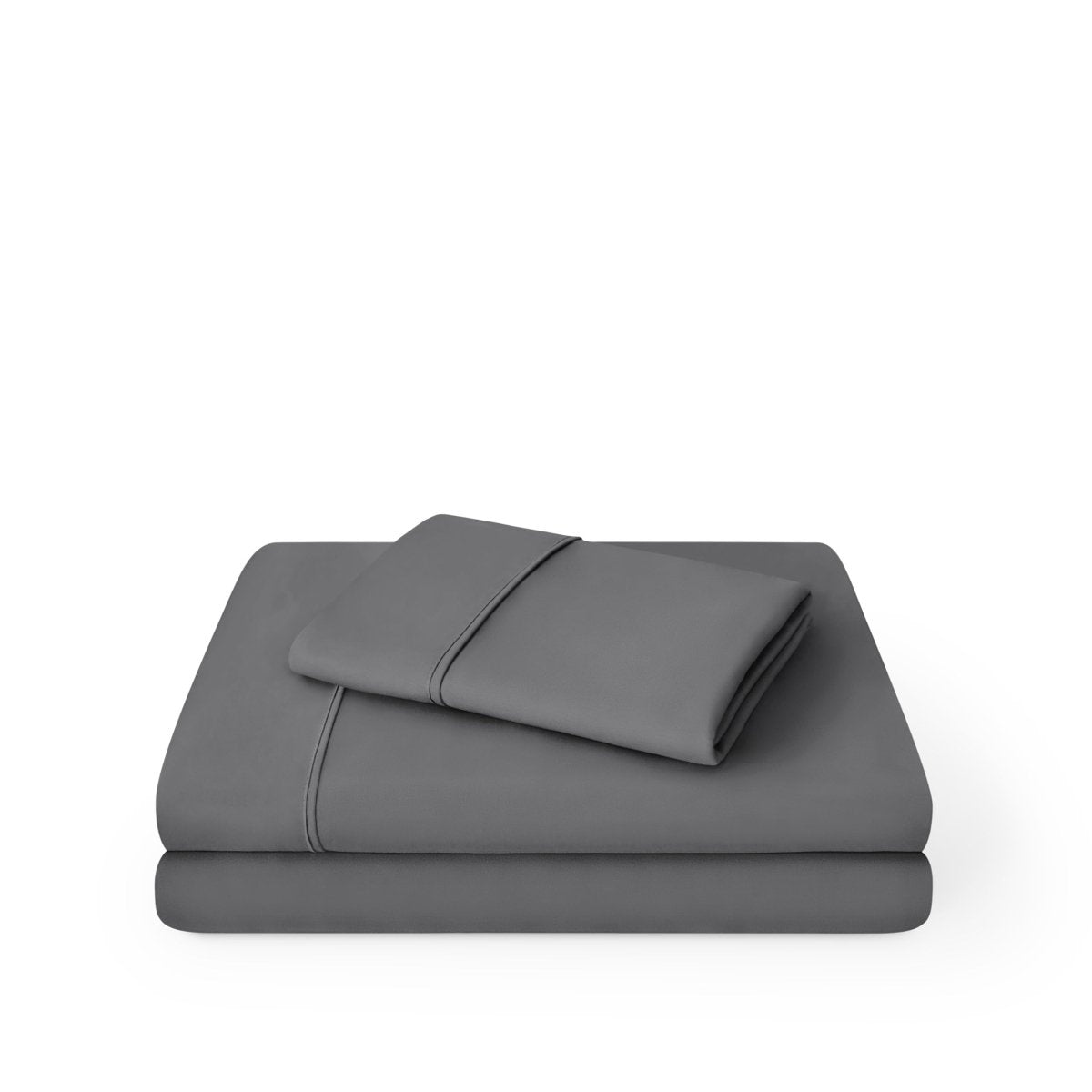 Grey sheet set folded and stacked