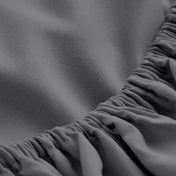 Close-up of fitted sheet showing the all around elastic