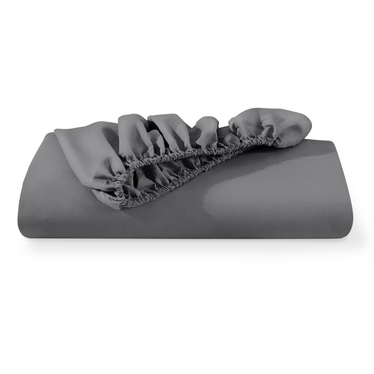 Microfiber fitted sheet folded