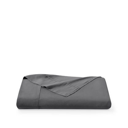 Gray flat sheet on a white background