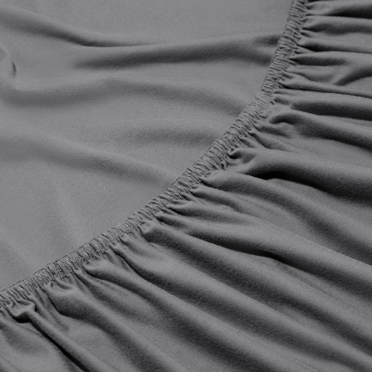 Close-up of a fitted sheet with elastic edge