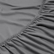 Close-up of a fitted sheet with elastic edge