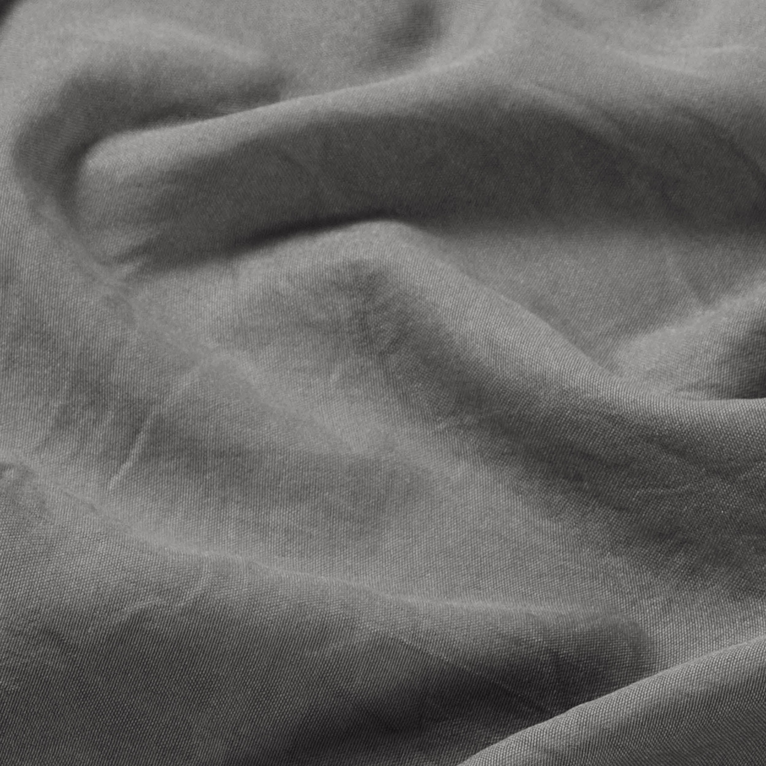 Close-up of washed fabric with visible texture