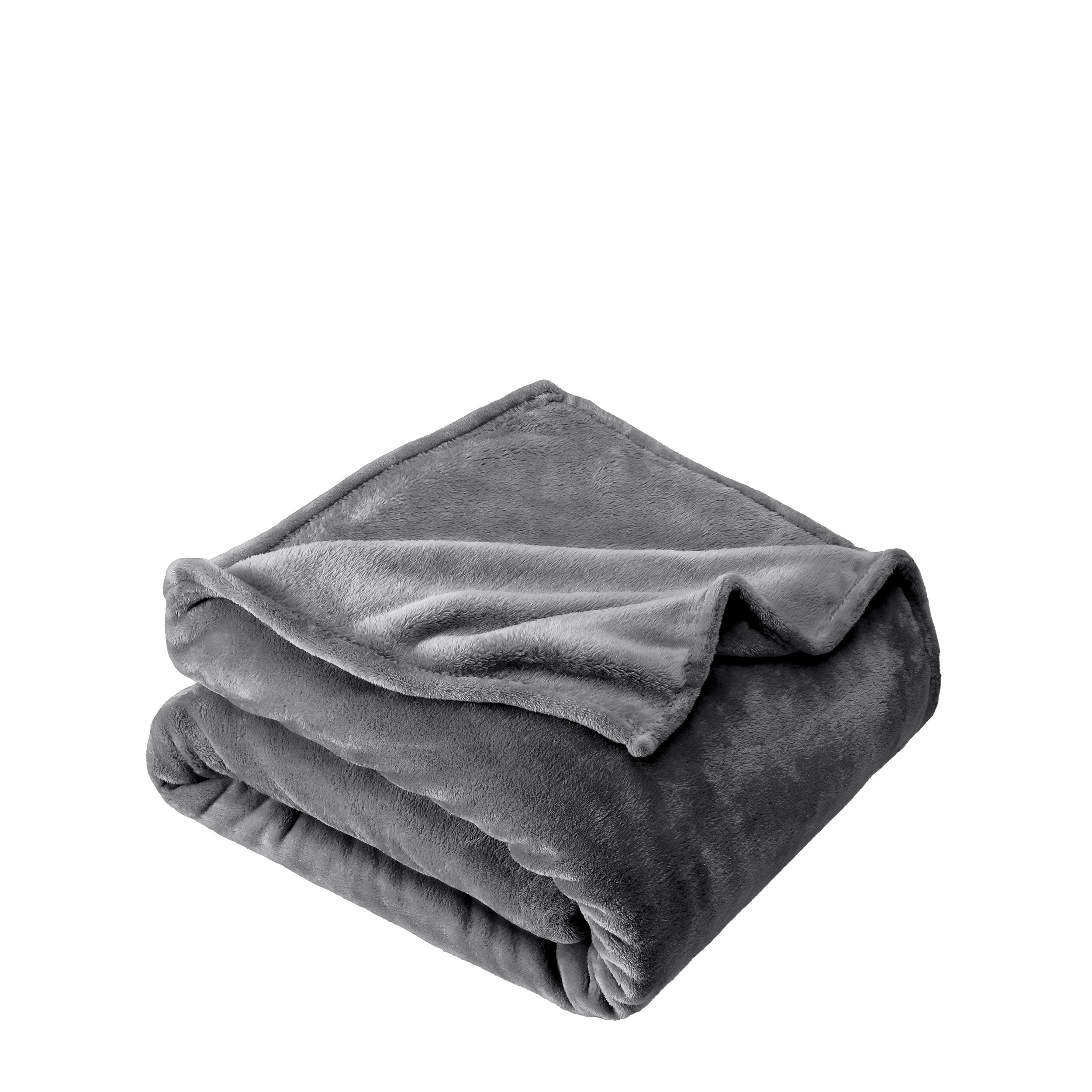 Microplush blanket folded neatly