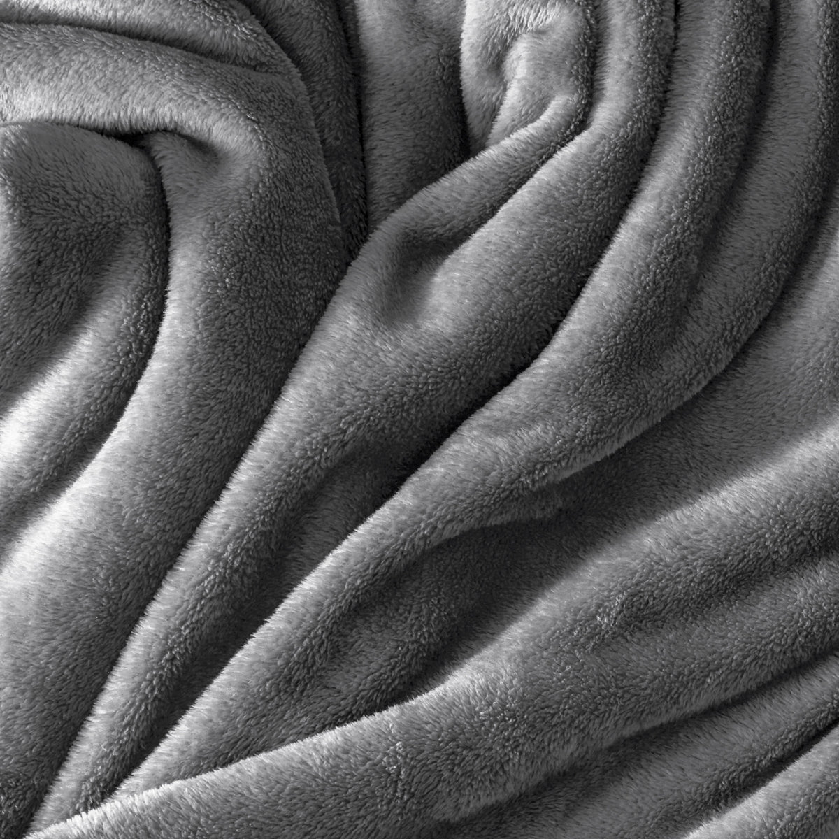 Close up of the soft textured microplush blanket