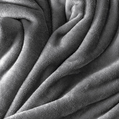 Close up of the soft textured microplush blanket