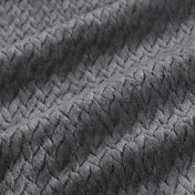 Close-up of chevron textured blanket