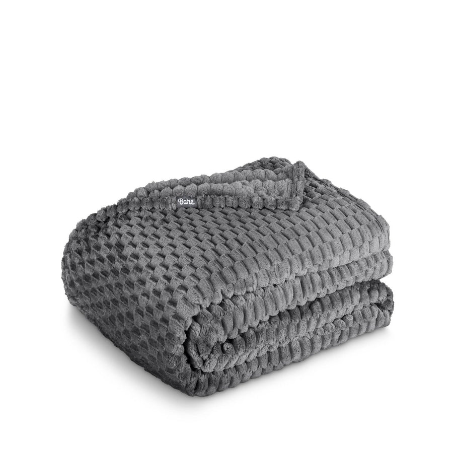 Waffle blanket folded