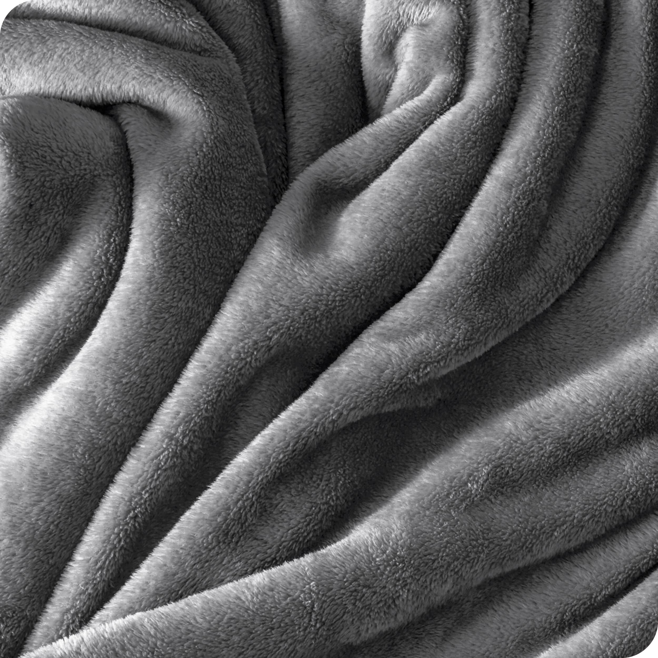 Close up of a microplush blanket