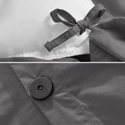 Duvet cover ties and button closure