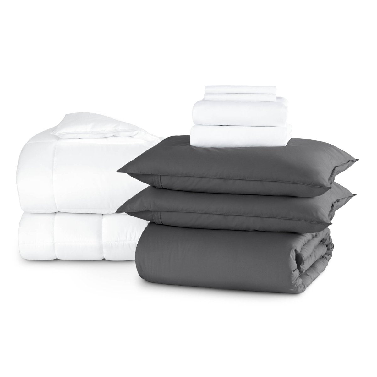 Percale bundle stacked to show what is included
