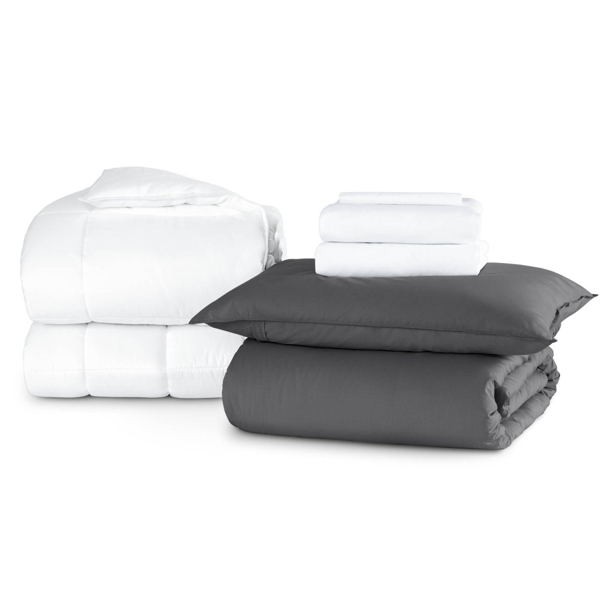 Percale bundle stacked to show what is included