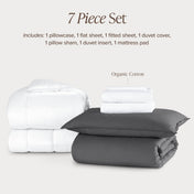 Percale bundle stacked to show what is included