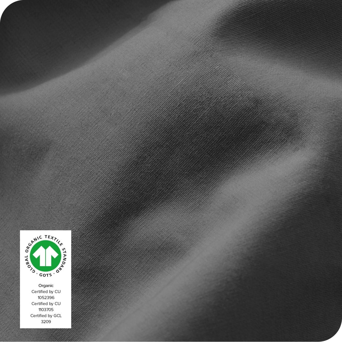 Close up of the percale sheet fabric