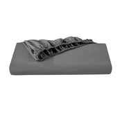 Organic percale fitted sheet folded