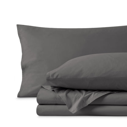 Percale sheet set folded neatly