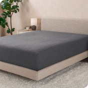 A single fleece fitted sheet on a bed