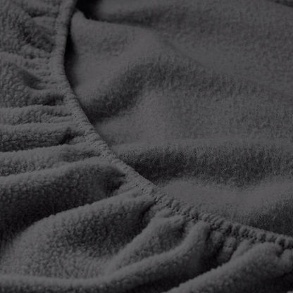 Close-up of fleece fitted sheet