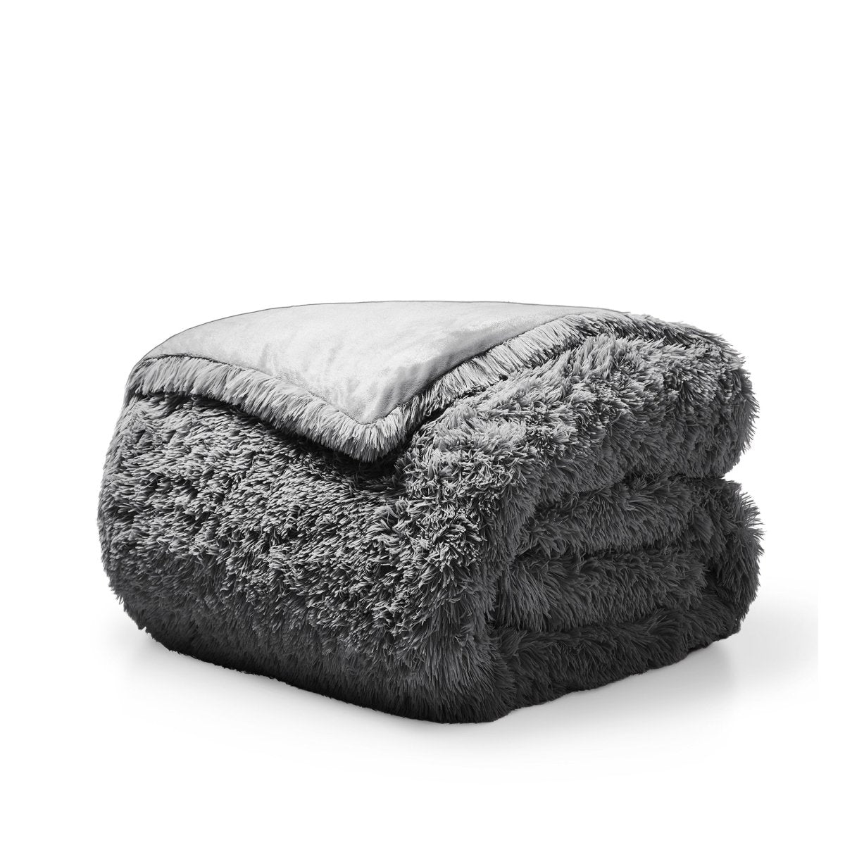 Shaggy duvet folded