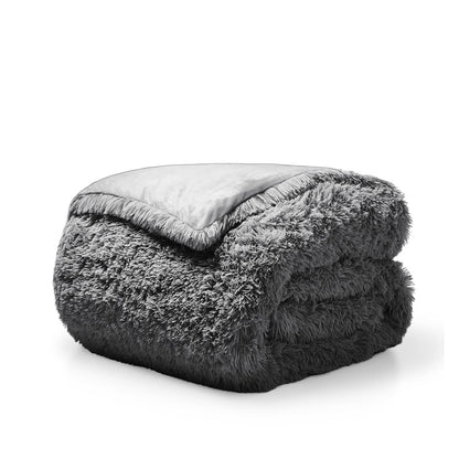 Shaggy duvet folded