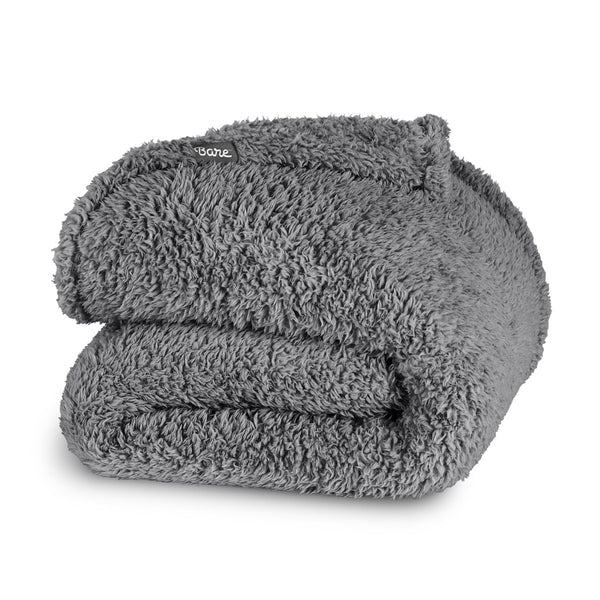 Double sided sherpa blanket folded