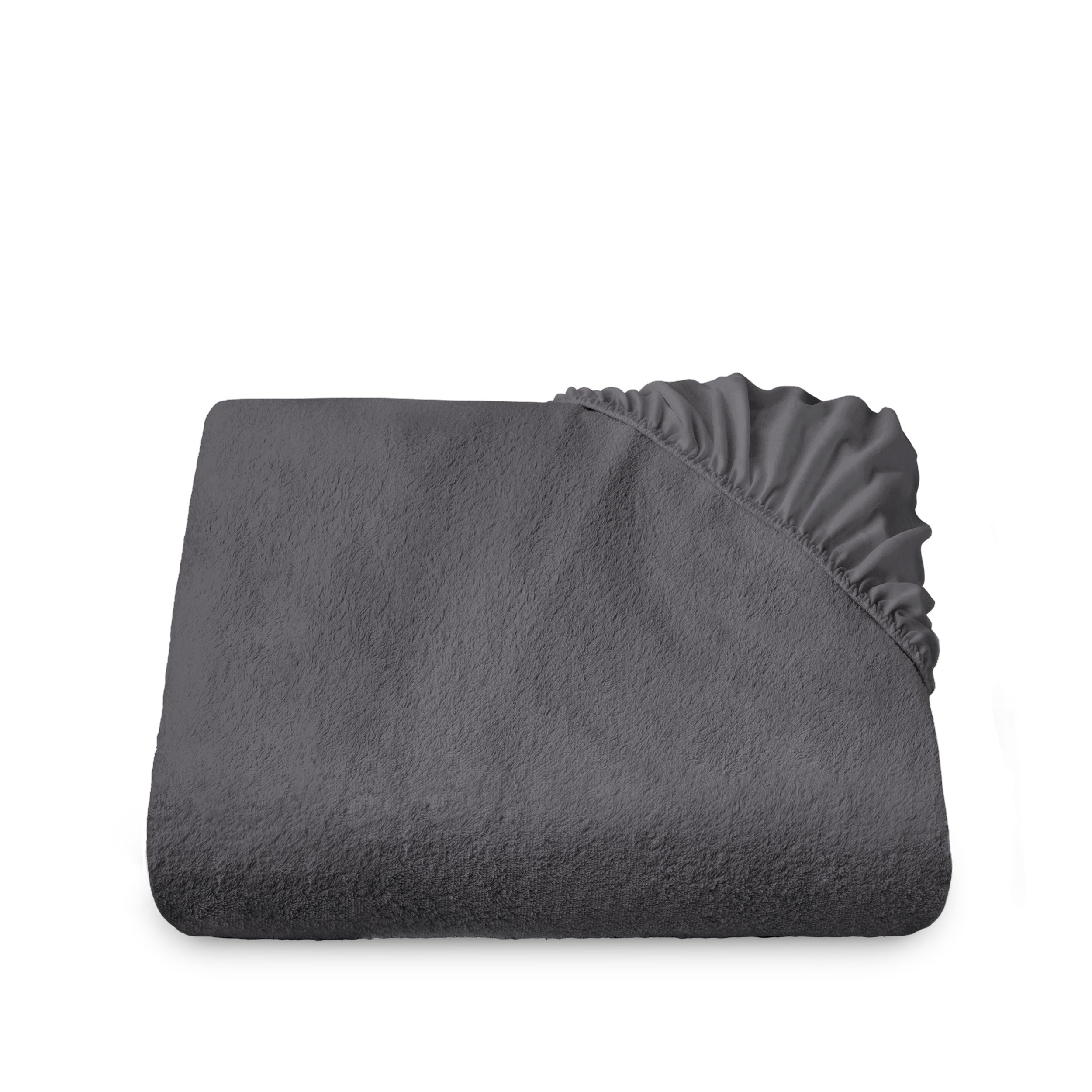 A mattress protector folded