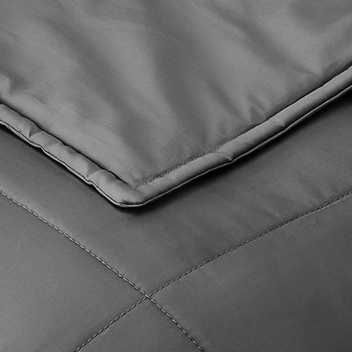 Close-up of a cotton weighted blanket