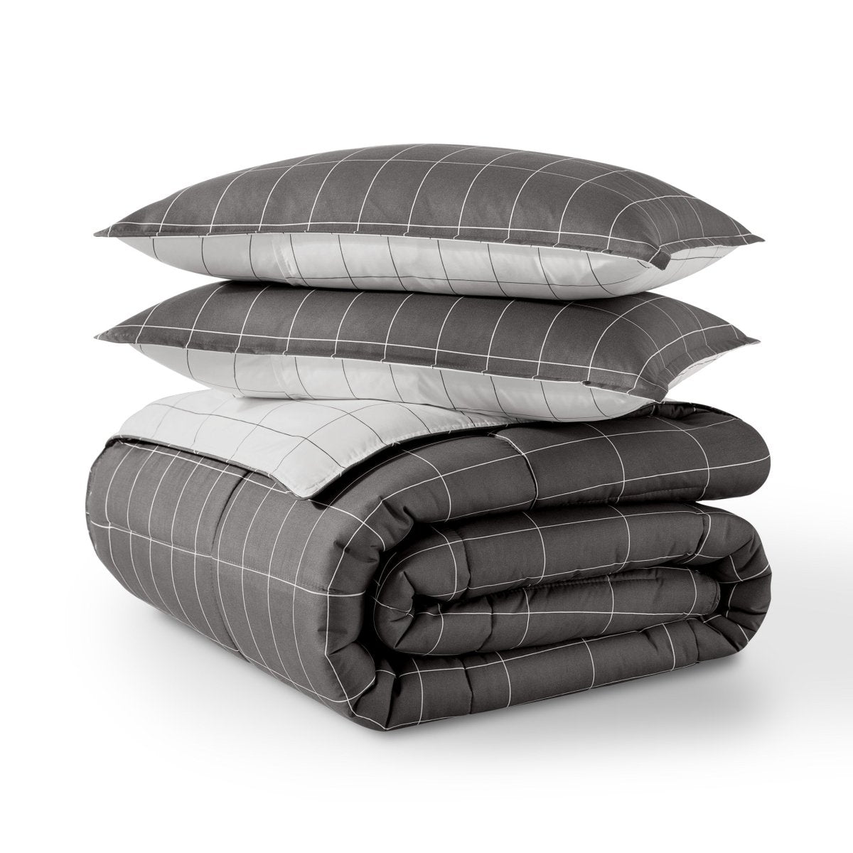 Down Alternative Box Stitch Comforter Set